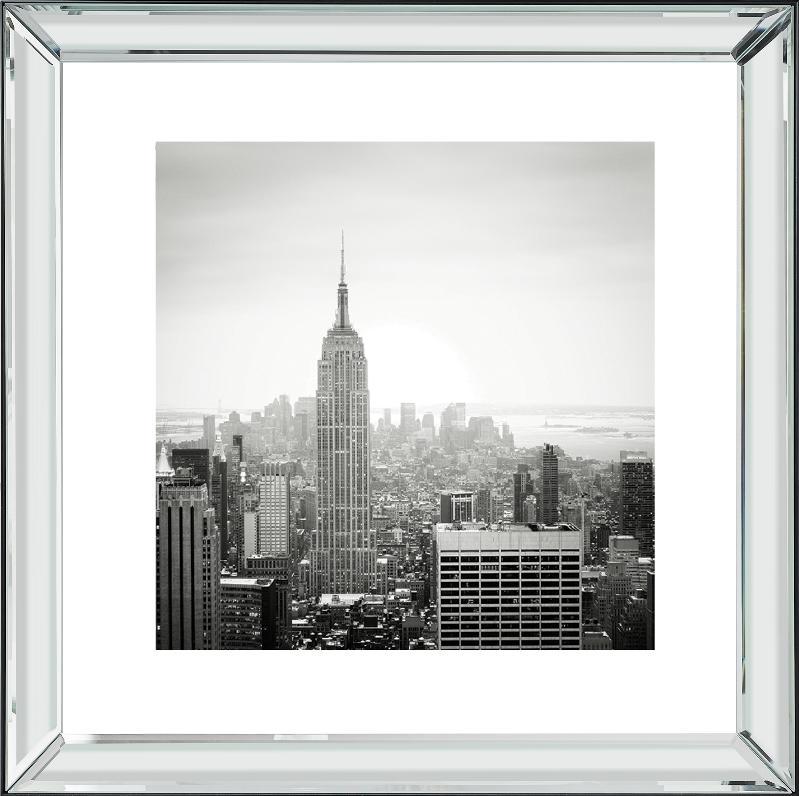Brookpace Fine Art - Empire State Building-Wandbild-Brookpace Lascelles-Manhattan / Spiegelrahmen-TOJU Interior