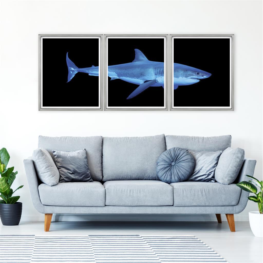 Brookpace Fine Art - GREAT WHITE SHARK-Wandbild-Brookpace Lascelles-TOJU Interior