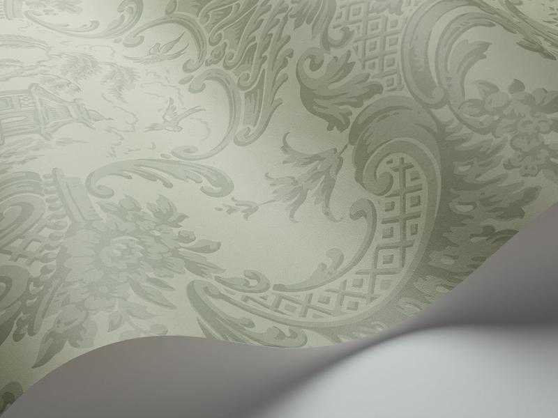 Cole and Son - Tapete Chippendale China Wallpaper-Tapeten-Cole & Son-Soft Olive S100/3013-TOJU Interior