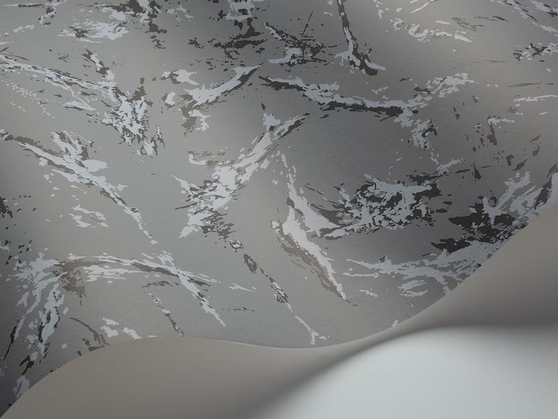 Cole and Son - Tapete Marble Wallpaper-Tapeten-Cole & Son-Dark Grey S92/7035-TOJU Interior