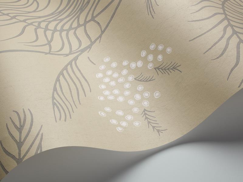 Cole and Son - Tapete Mimosa Wallpaper-Tapeten-Cole & Son-Chalk & Lilac Grey of Safari 69/8131-TOJU Interior
