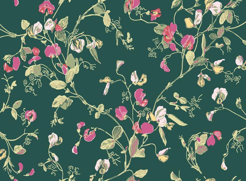 Cole and Son - Tapete Sweet Pea Wallpaper-Tapeten-Cole & Son-TOJU Interior