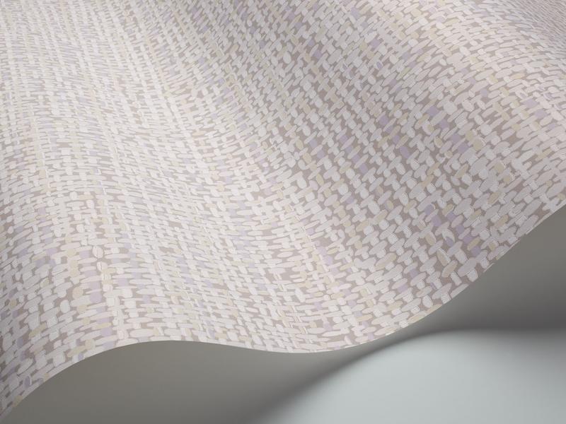 Cole and Son - Tapete Tweed Wallpaper-Tapeten-Cole & Son-Shell & Lilac on Mink S92/4015-TOJU Interior