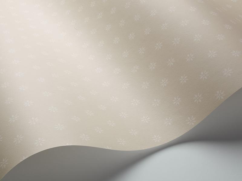 Cole and Son - Tapete Victorian Star Wallpaper-Tapeten-Cole & Son-Cream S100/7036-TOJU Interior