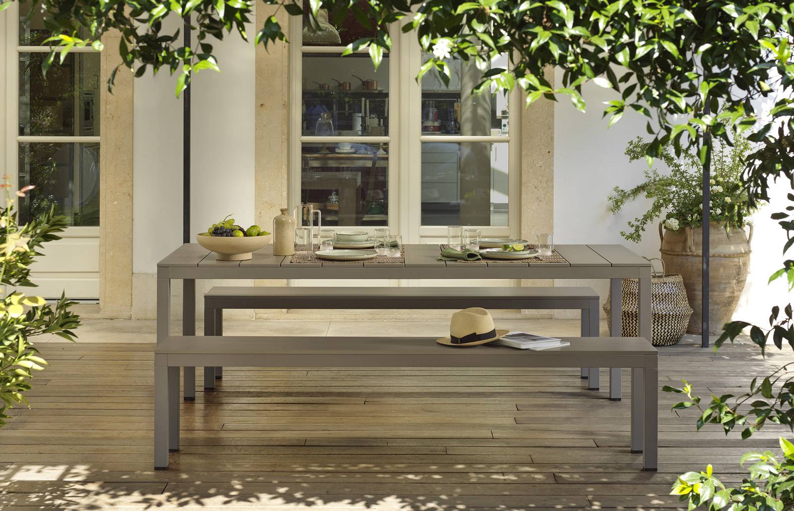 Nardi - Garden table set Rio Bench Alu 